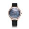 Trendy Fashion Women Watch Waterproof Leather Quartz Watch Round Shape Thin Watch - 05