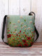 Women Calico Pattern Printing Crossbody Bag Shoulder Bag - Green