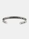 Stainless Steel C-shaped Opening Remember I Love You Mom Mother's Day Gift Bracelets - Silver