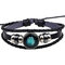 Vintage Multilayer Bracelet Leather Handmade Gallstone Twelve Constellation Ethnic Jewelry for Women - 12