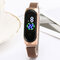 Fashion Simple Men Woman LED Digital Watch Luminous Sensor Waterproof Fitness Electronic Watch - Rose Gold