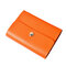 Portable Genuine Leather Card Holder 26 Card Slots Wallet For Women Men Unisex - Orange