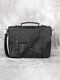 Vintage Multifunction Large Capacity Business 14 Inch Laptop Bag Crossbody Bag - Black