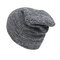 Women Mens Solid Woolen Knit Beanie Cap Ear Protection Windproof Fashion Warm Hat  - #6
