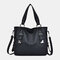 Women Large Capacity 13.3 Inch Laptop Bag Casual Handbag Crossbody Bag Tote - Black