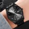 Business Style Luminous Quartz Watch Waterproof Men Waist Watch Simple Style Watch - Black