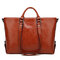 Women  Minimalist Messenger Bag Leisure Handbag Business Tote Bag - Brown