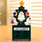 Christmas Creative Gift Mini Wooden Calendar Home Xmas Ornament Table Desk Decor - Green