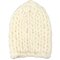 Knit Crochet Gorro Bonnet Dome Cap Chunky Triangle Stereo  Beanie Hat - Beige