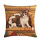 1 PC Cartoon Cat Pattern Cotton Linen Throw Pillow Cover Cushion Cover Seat Car Home Sofa Bed Decorative Pillowcase - #8