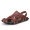 Men Outdoor Water Garden No-glue Slip Resistant Gladiator Sandals - Brown