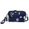 Women Nylon Waterproof Multi-Pocket Crossbody Bags Print Travel Clutch Bags - #02