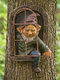 Resin Naughty Gnome Dwarf Garden Decoration Statue White Old Man Fairy Ornament Creative Props Crafts Gift - #01