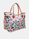 Women Artificial Leather Elegant Large Capacity Tote Bag Casual Working Magnetic Button Handbag - #18