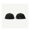  Unisex Personality Yara Brimless Hats Letter Embroidery Skulll Caps Melon Hat Hip Hop Hat - Black