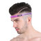 Adjustable Silicone Sports Headband Sweatband Hair Band For Running Yoga Jogging Fitness Gym - Purple