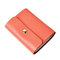 Portable Genuine Leather Card Holder 26 Card Slots Wallet For Women Men Unisex - Warm Red