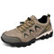 Men Outdoor Waterproof Non Slip Wearable Soft Sole Casual Hiking Sneakers - Khaki