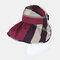 Sun Hat Covering Face Folding Empty Top Hat Cycling Big Eaves - Red