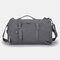Men USB Charging Multifunctional Travel Multi-Carry Bucket Bag Backpack - Grey