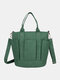Women Vintage Large Capacity Crossbody Bag Shoulder Bag Handbag - Green