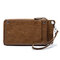 Vintage Waterproof Casual Long Phone Bag Clutch Bag Wallet For Men - Brown