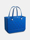 Women PVC Brief Large Capacity Solid Color Handbag Beach Bag Tote - #07