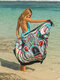 Plus Size Animal Print Swimsuits Multi-Ways Wearing Women Cover Ups Beachwear - #09