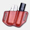 Men EDC Genuine Leather Retro Multitool Flashlight Waist Belt Bag - Red