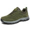 Large Size Men Suede Wear Resistant Outdoor Hiking Shoes - Army Green