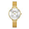 カジュアルスタイルの女性用腕時計メッシュステンレススチールクォーツ時計防水時計 - 05
