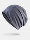 Unisex Thin Outdoor Sport Running Breathable Brimless Beanie Hat - Dark Gray