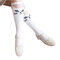 Lovely Cute Cartoon Kids Knee Length Socks For 2Y-12Y - White 3