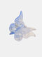 JASSY 12 piezas de plástico de mujer de dibujos animados Mini mariposa Color degradado trenza DIY decoración flequillo Cabello Clip - #07