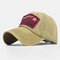 Fashion Embroidery Hats Baseball Cap Cotton Hat - Khaki