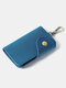 असली लेदर विंटेज यूनिसेक्स मुलिट-फंक्शनल कमर हैंगिंग की बैग ड्यूरेबल कॉइन पर्स - नीला