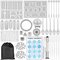 94 Stück Silikongussformen und Werkzeuge Set mit einer schwarzen Aufbewahrungstasche für Diy Jewelry Craft Making - #04
