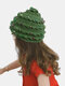 ألياف أكريليك للأطفال البالغين ، نجمة شجرة عيد الميلاد الاحتفالية الإبداعية ، قبعة صغيرة دافئة للوالدين والطفل - #01