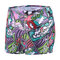 Mens Stylish Print Smooth Breathable Swimwear Stretch Waist Quick Dry Swim Shorts With Pad - Purple