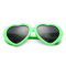 Funny Retro Love Heart Shape Anti-UVA And UVB Sunglasses  - Green