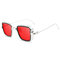Мужские солнцезащитные очки в стиле ретро с толстой кромкой и металлическим каркасом - # 06