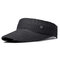 Women Wool Knit Sunshade Baseball Cap Outdoor Sports Casual Empty Top Solid Color Hat - Black