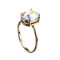 Anillos abiertos de cristal ajustables simples Colorful Oro de piedras preciosas Banda Joyería nupcial de compromiso para Mujer - # 1