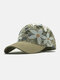 Unisex Cotton Floral Leaf Pattern All-match Sunshade Baseball Cap - #02
