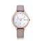 Trendy Fashion Women Watch Waterproof Leather Quartz Watch Round Shape Thin Watch - 03