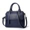 Alligator Print PU Leather Handbag Shoulder Bags Crossbody Bag For Women - Dark Blue