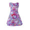 Girls Unicorn Pattern Rainbow Print Vest Dress For 4-15Y - Pink