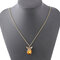Vintage Crystal Bee Pendant Necklaces Honeybee Gold Necklaces for Women  - Gold
