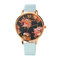 LVPAI Retro Women's Watch Vintage Flower Leather Watch for Gift - #8
