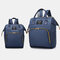 Women Canvas Casual Mummy And Kids  Patchwork Backpack - #09